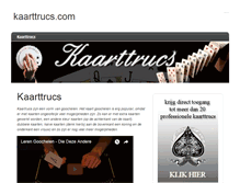 Tablet Screenshot of kaarttrucs.com
